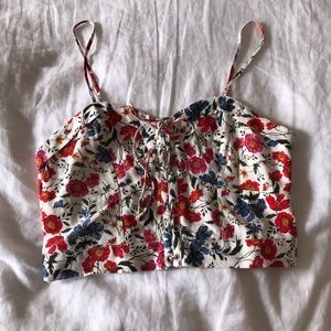 NWOT American Eagle Floral Corset Tank